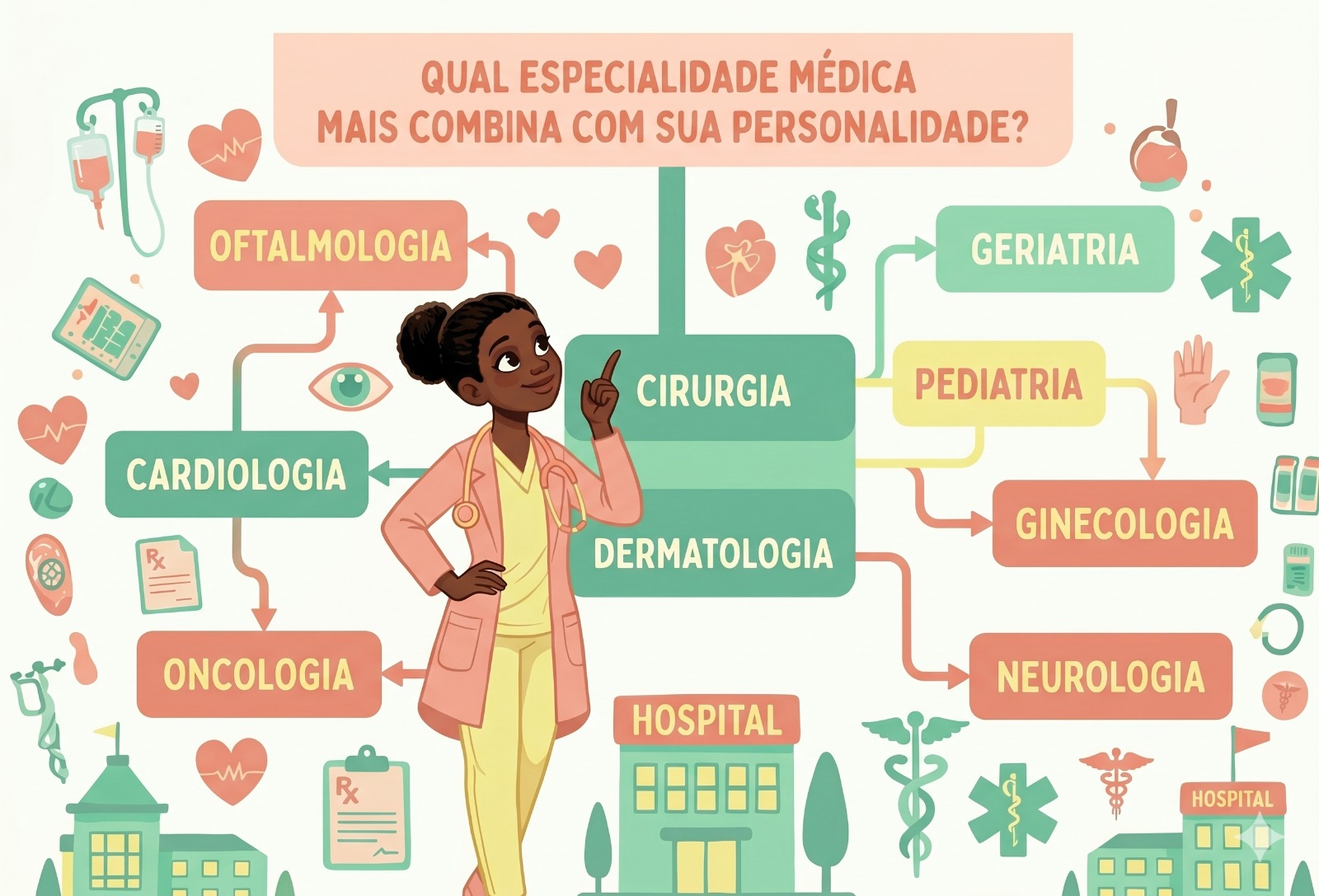 Qual especialidade médica mais combina com sua personalidade?